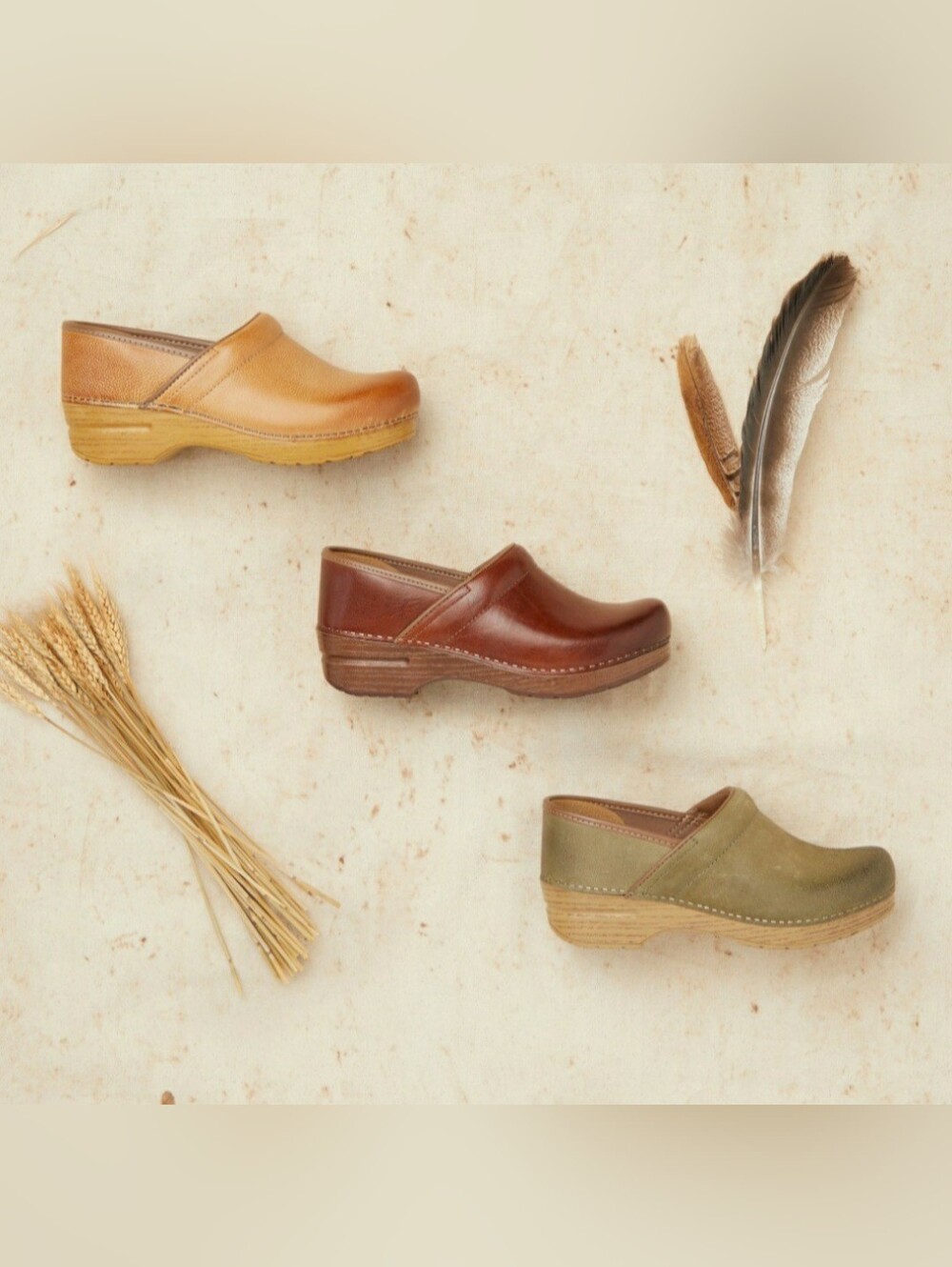 SaddLe Dansko Professional Clog Rustic Brown Leather Cottage Prairie Boho Gypsy♡